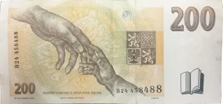 Czech Republic 200 Korun, 1996 reverse
